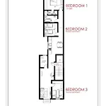 F4 2, Private Two Single Beds Shared Bathroom Проживание в семье