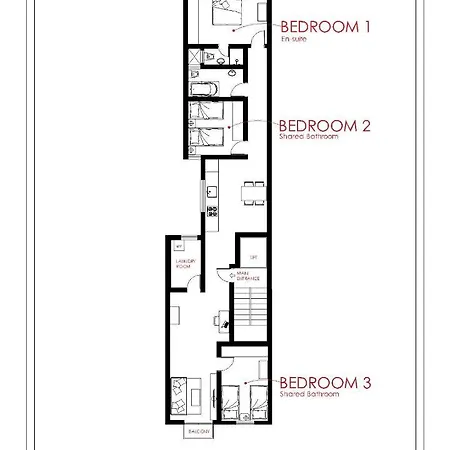 F4 2, Private Two Single Beds Shared Bathroom Accommodatie bij particulieren